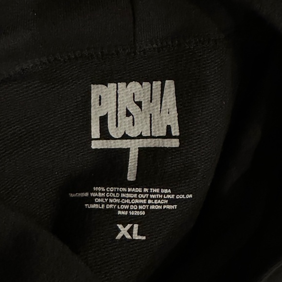 Pusha T 1-800 Call My Bluff Its Almost Dry Black Hoodie - Picture 10 of 10